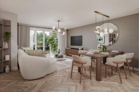 Open-plan living space means you can flow freely between