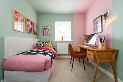 The third bedroom is well suited to a child or home office