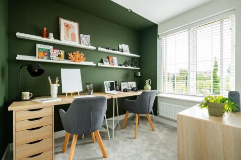 A downstairs study, ideal for working from home