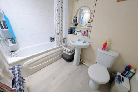 Flat above bathroom
