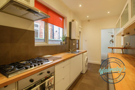 Kitchen with butchers block worksurfaces