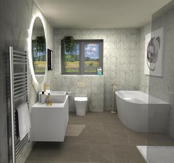 CGI image of bath...