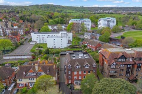 Drone image with a view of the sea
