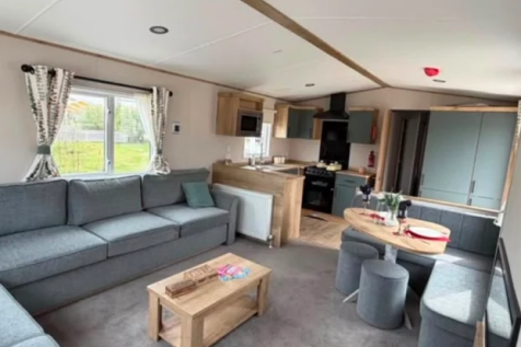 Spacious Modern Lounge With Corner Seating And Adj