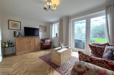 Lovely Living Room With French Doors 534