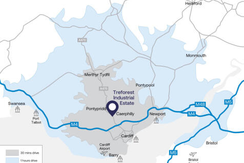 Treforest Industrial Estate Drive Time Map.jpg