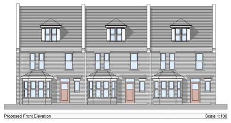 Front Elevation from plans