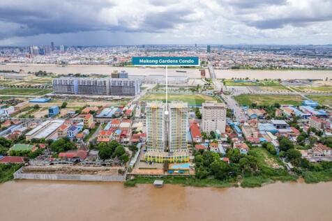 7th Floor 74 Sqm Studio Condo For Sale - Mekong Gardens, Chroy Changvar, Phnom Penh