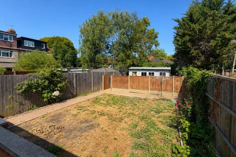 Spacious private garden with sunny patio area...