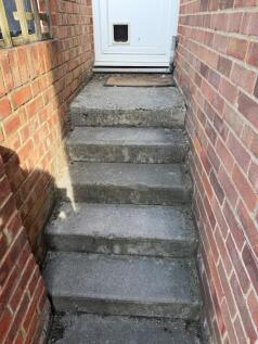 Steps from back door