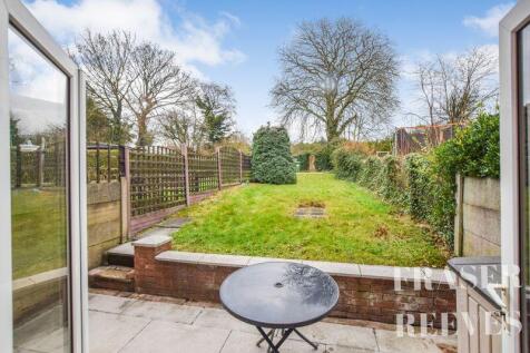 view of garden from French doors