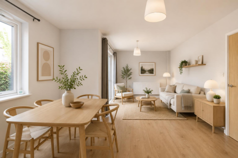 Reception area (Virtually Staged)