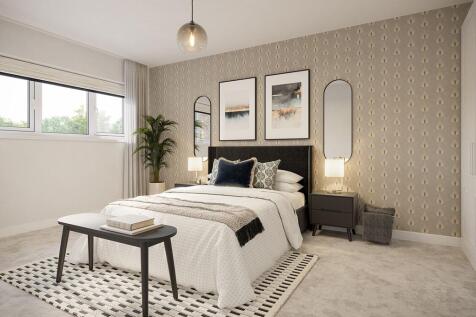 Spacious guest bedroom