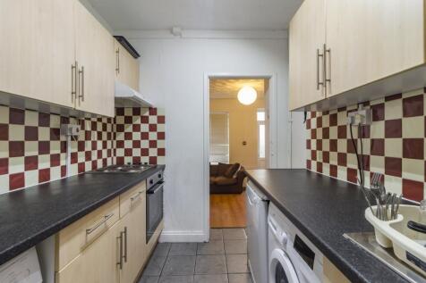 Bright kitchen with ample counter space...