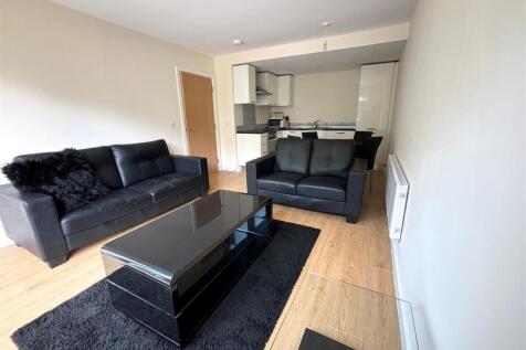 Open plan living and kitchen area