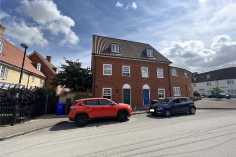 3-bed terraced on Abbots Gate, Bury St Edmunds, Suffolk, IP33, £1,500/mo