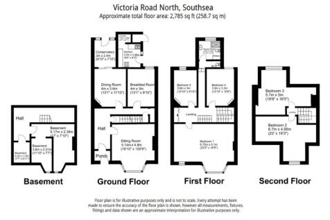 98 Victoria Road North, Southsea, Hampshire, PO5 1QE