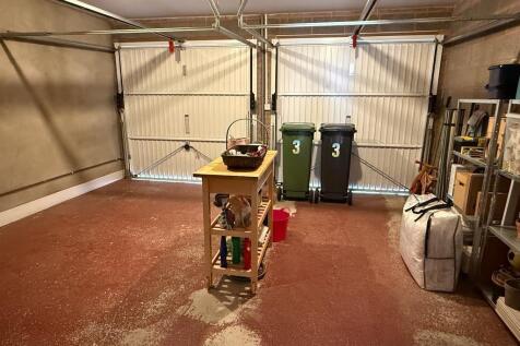 Very useful double garage, handy storage