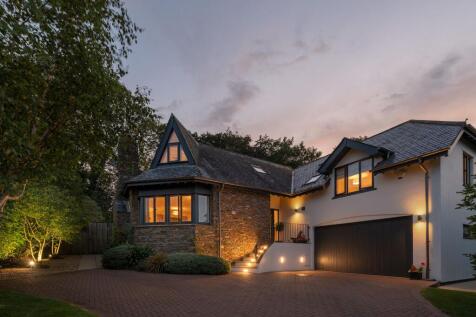 Twilight Front Elevation_7 Manor Court, Stoke Fleming, Dartmouth