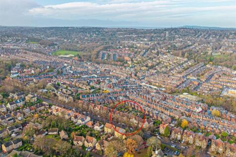 Aerial of house and area