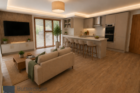 Kitchen and Living room