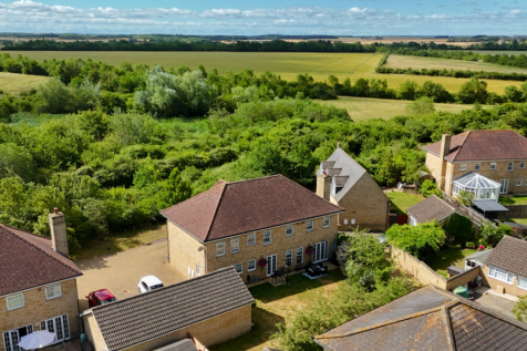 Aerial view of home