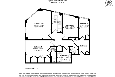 Flat 97 Forset Court, Edgware Road, Paddington, London, W2 2RF