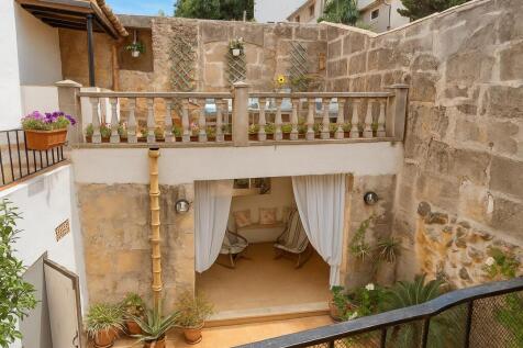 Charming terrace with plants