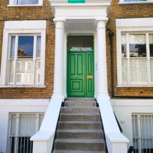 Just the front door. The flat is one floor up.