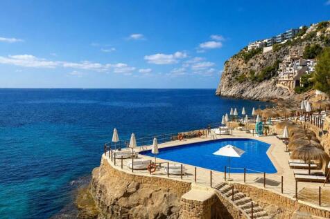 19 cala llamp Meerblickvilla mit eigenem Pool in privater Villen-Anlage kaufen gran folies