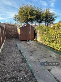 Paved Back Garden And Shed