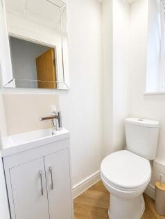 Clean and modern ground floor toilet...