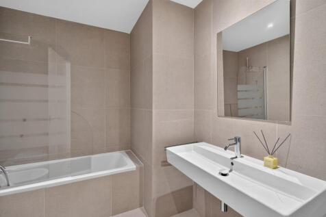 One of two bathrooms