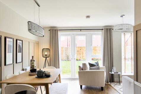 French doors to the gorgeous garden