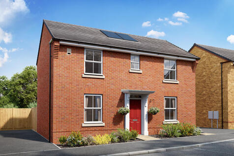 External CGI of the hadley brick with red door at romans quarter