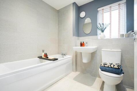 A family bathroom completes the home