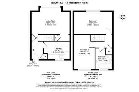 Flat 14 Wellington Flats, Salthouse Lane, Yeovil, BA20 1TX