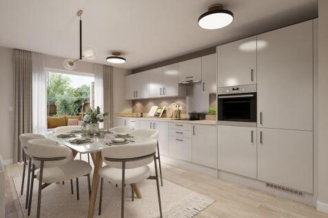 Open plan space flooded with natural light