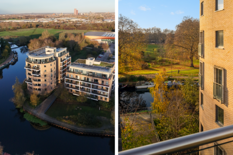 Two Bed, Two Bath Modern, Top Floor Apartment wit