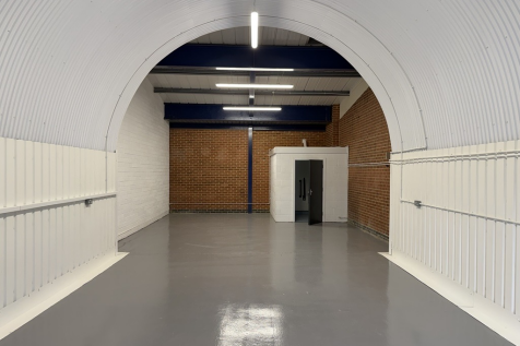 An empty arch with lining