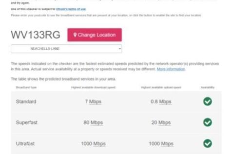 Broadband checker Feb 2026 Ivydene