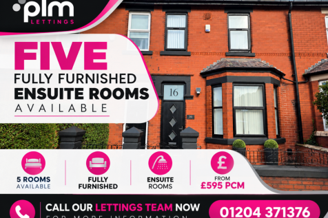 Five Fully Furnished Ensuite Rooms