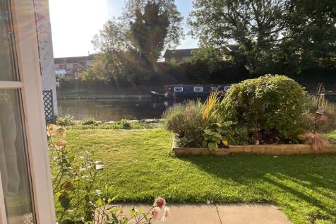 Beautiful canal side gardens
