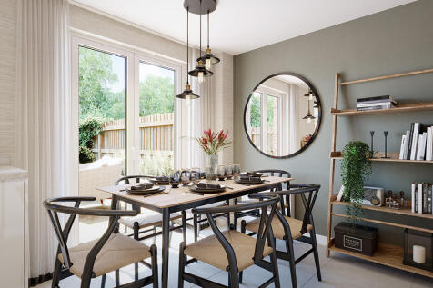 Internal image of the dining room in the curdridge CGI