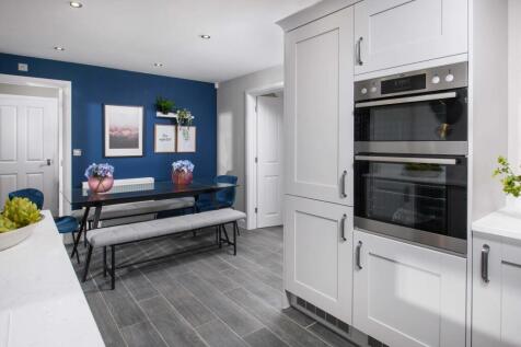 Open-plan kitchen diner in the Ripon Show Home