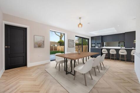 Open Plan Kitchen Dining Area Virtually Staged