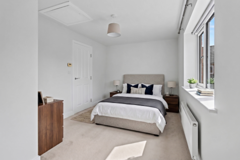 Main bedroom staged