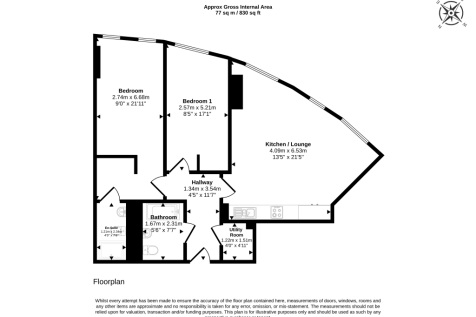 Apartment 2303, Three60 Building, 11 Silvercroft Street, Manchester, M15 4ZR