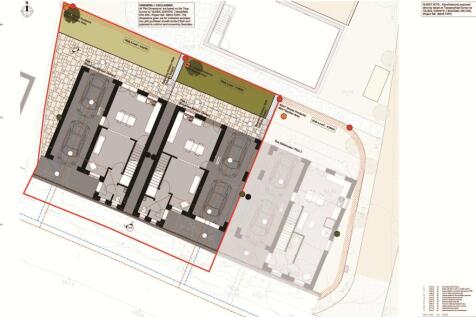 Proposed site plan- Plot 1 &amp; 2, Bakers Lane, Shutl