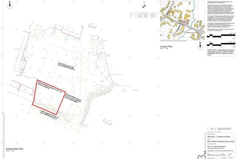 Existing Block and Location Plan- Plot 1 and 2, Ba